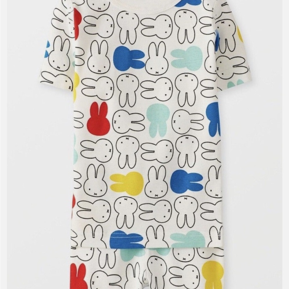 Hanna Andersson x Miffy PJ Set Unisrx Size 4t, 100% Cotton, EUC